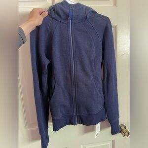Lululemon Scuba Full-Zip Hoodie Heathered Larkspur Size 6